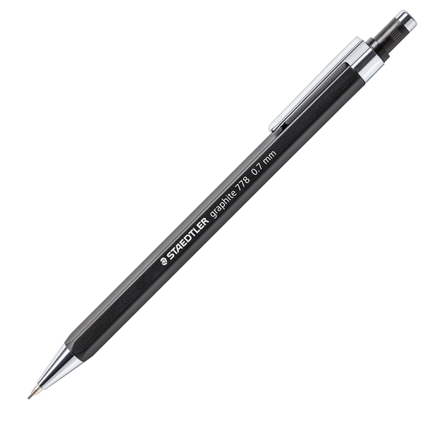 Portamine Grafite 778 - mina 0,7 mm - fusto nero opaco - Staedtler