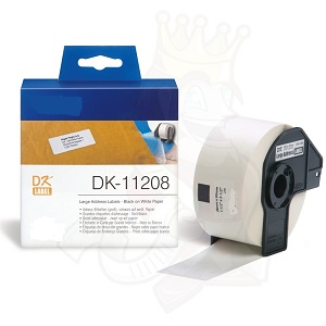 Nastro Compatibile Brother 11208 Bianco