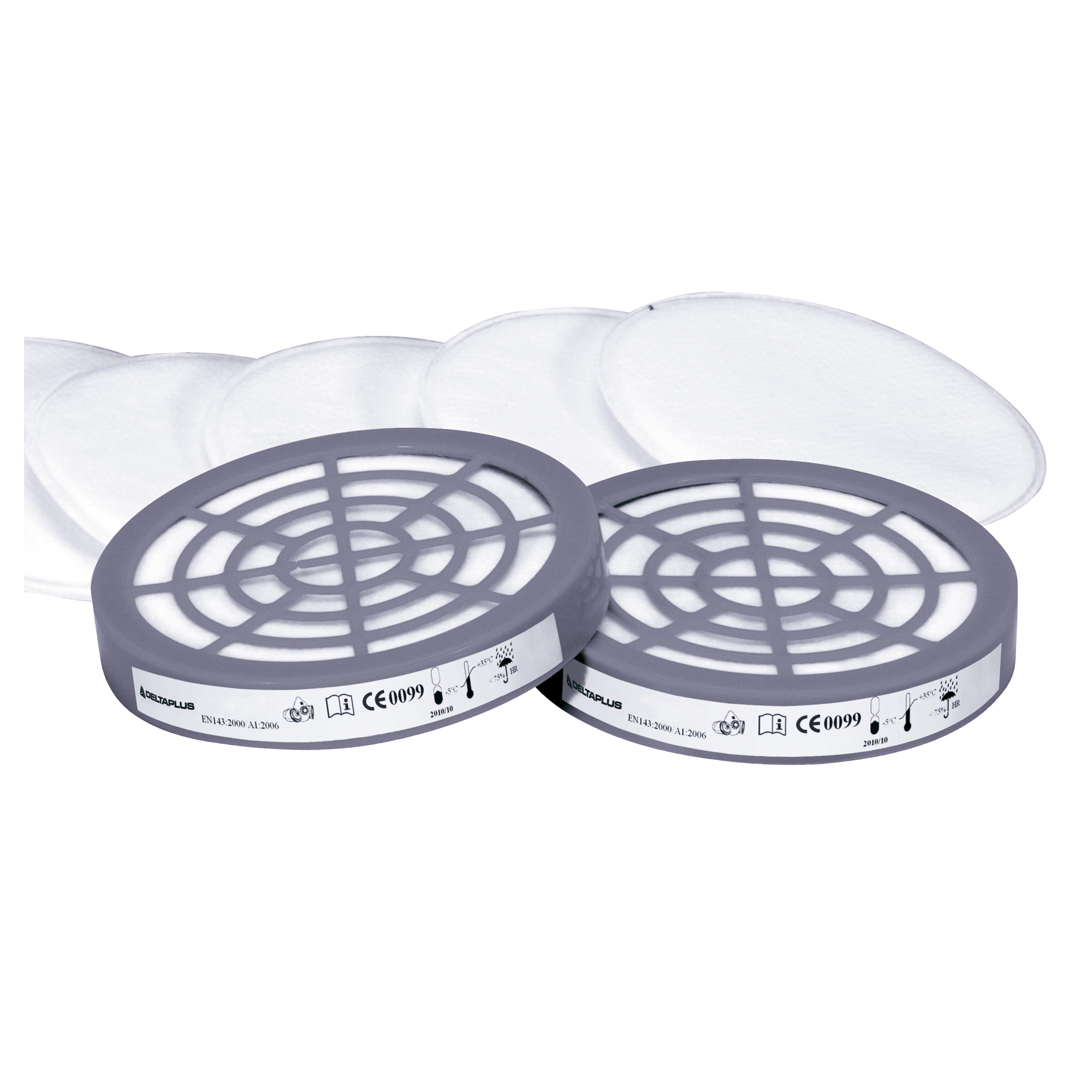 Kit 2 filtri P2 per semimaschera M6400 - Deltaplus