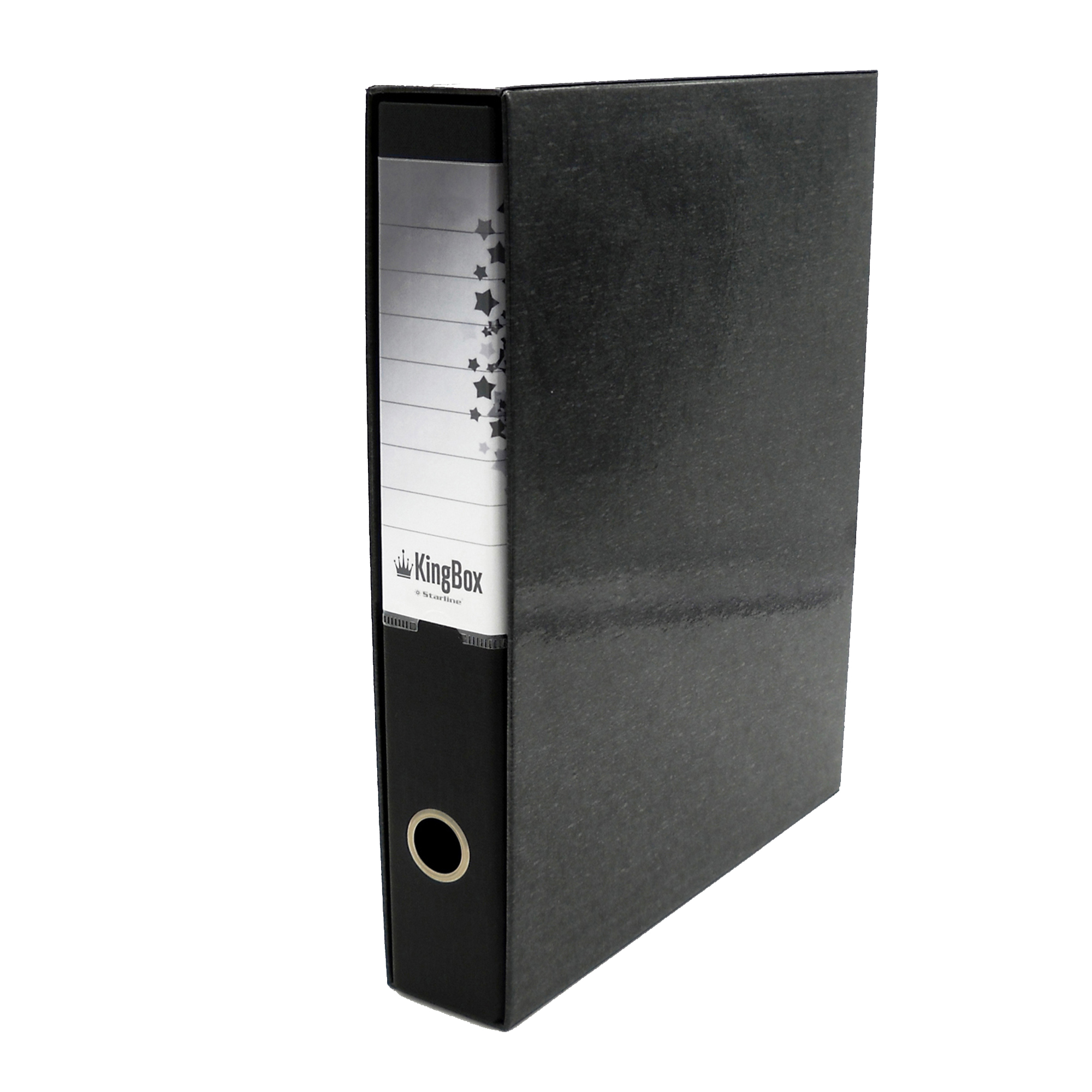 Registratore Kingbox - dorso 5 cm - protocollo 23 x 33 cm - nero - Starline