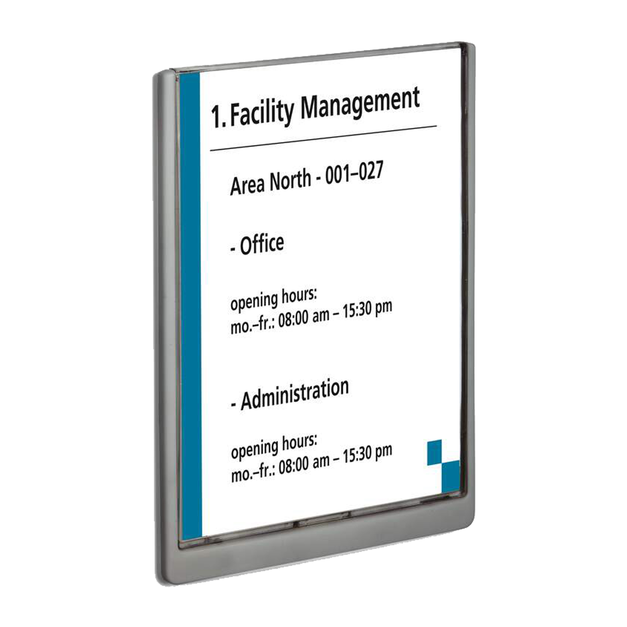 Targa per porte/pareti Click Sign - 21  x  29,7 cm (A4) - Durable