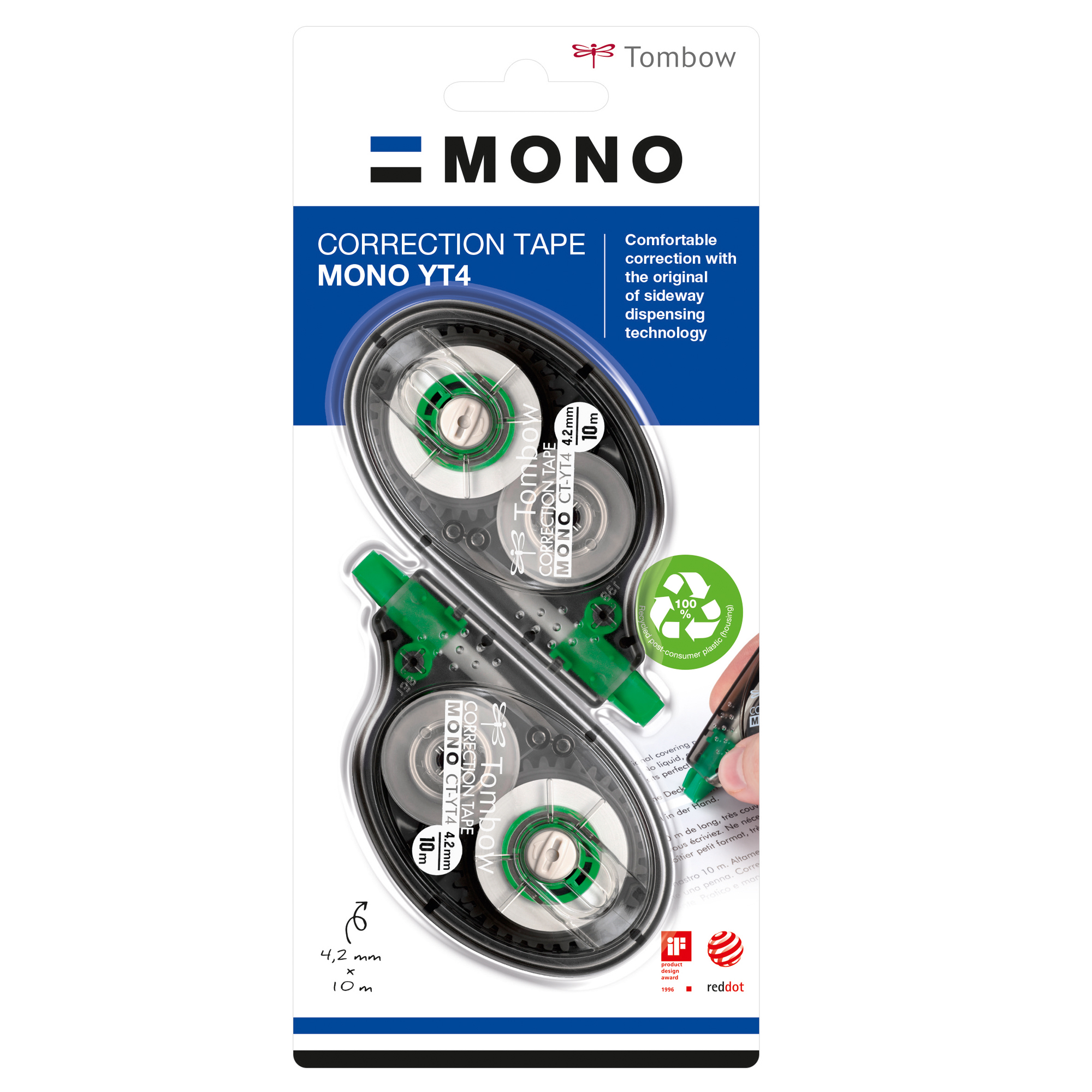 Correttore a nastro - 4,2mm x 10mt - Tombow - conf. 2 pezzi