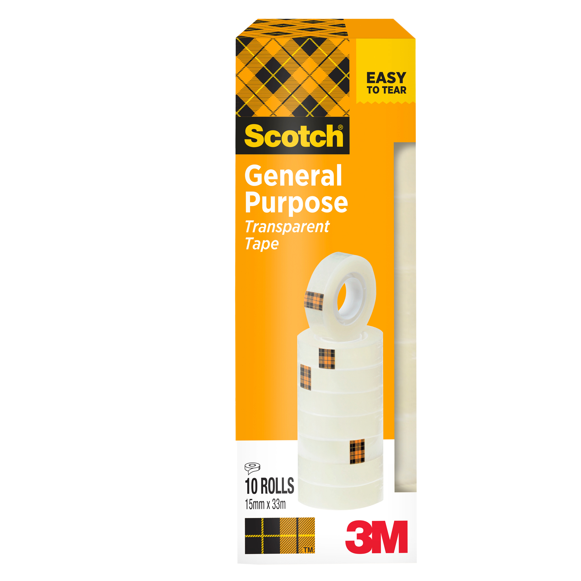 Nastro adesivo 508 - 15 mm x 33 m - PP - trasparente - Scotch - torre 10 rotoli