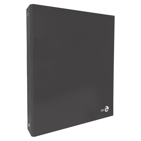 Raccoglitore ad anelli - 27 x 32 cm - Ø 30 mm - grigio scuro - BM