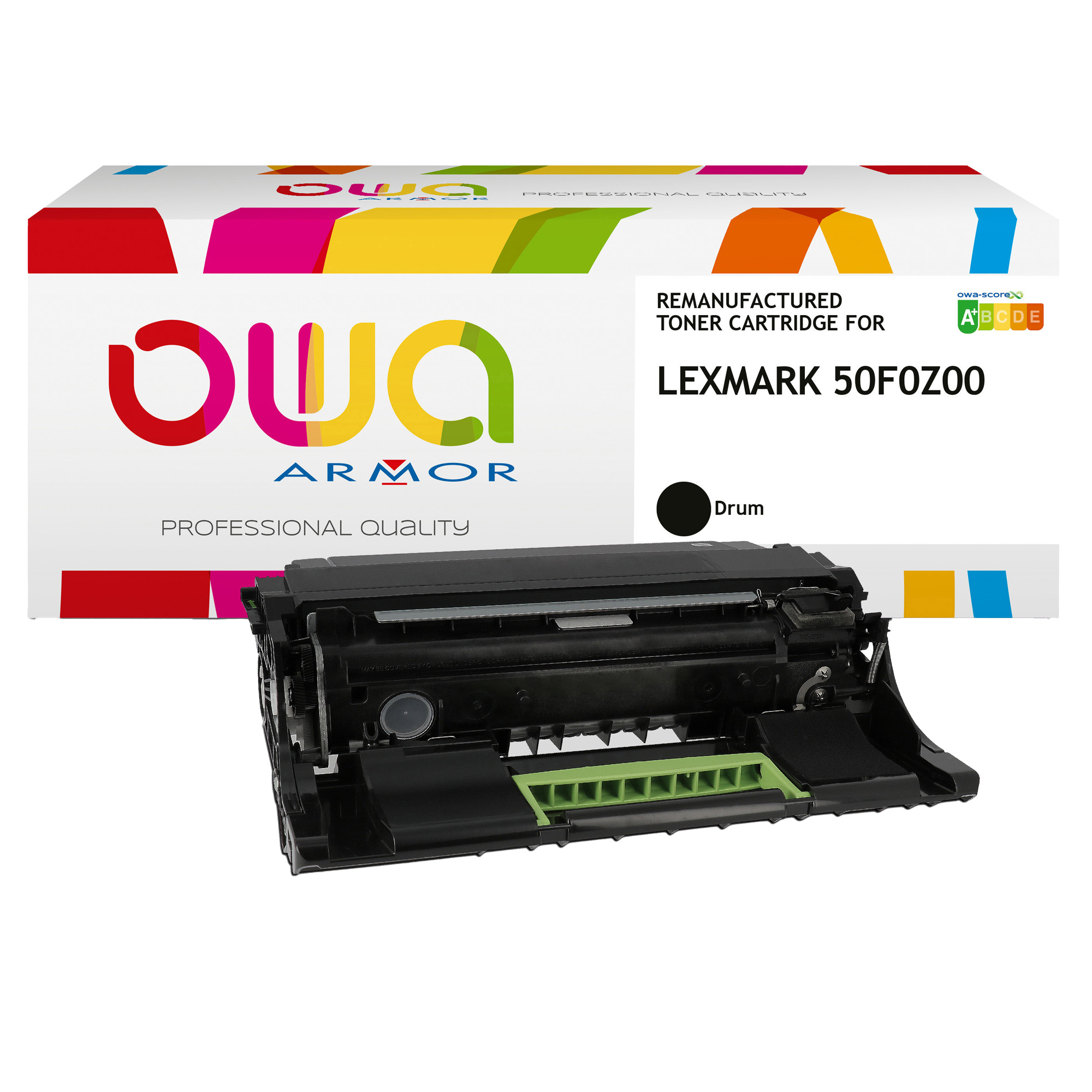 Armor - Tamburo Compatibile per Lexmark - Nero - 50F0Z00 - 1.200 pag