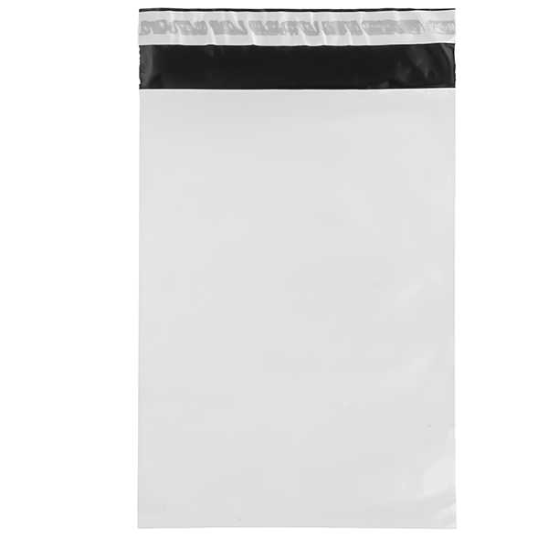 Sacchetto - per corrieri - 22 x 32 x 5 cm - PE - bianco - conf. 100 pezzi