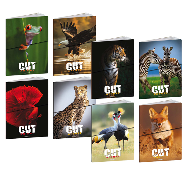 Maxiquaderno Animal Cut - A4 - 1 rigo - 21 fogli - 80 gr - Blasetti
