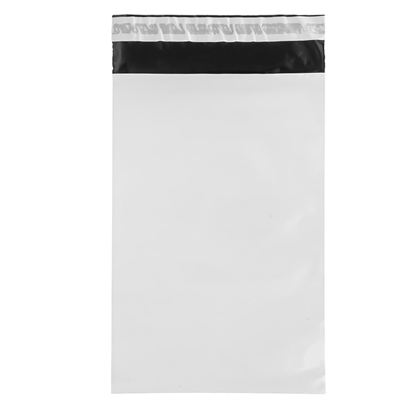 Sacchetto - per corrieri - 17 x 25 x 5 cm - PE - bianco - conf. 100 pezzi