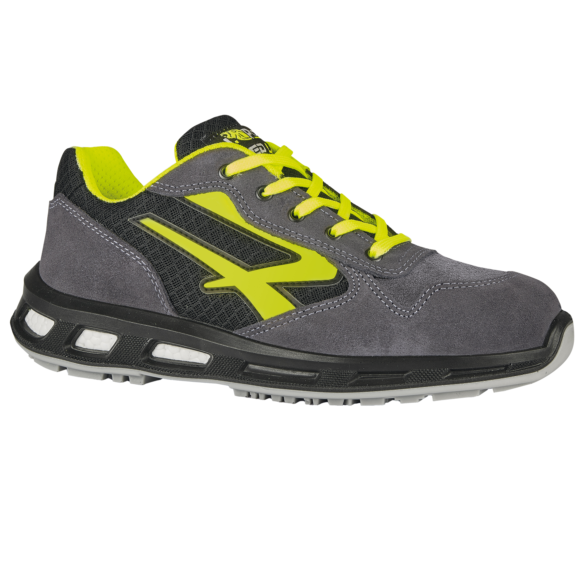 Calzatura di sicurezza Yellow S1P SRC - nylon/pelle scamosciata - grigio/giallo - taglia 43 - U-Power