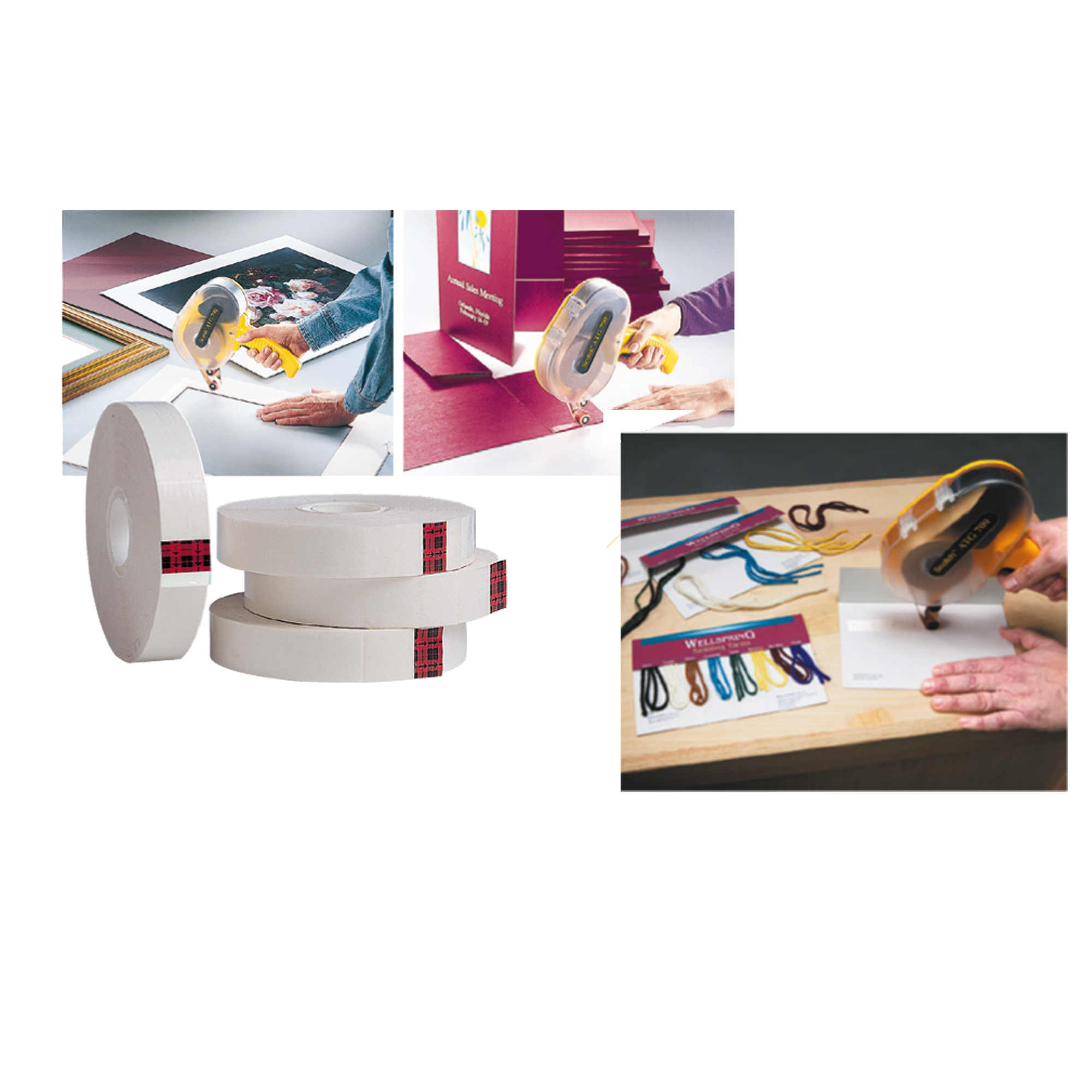 Nastro biadesivo per dispenser ATG - senza supporto - 12 mm x 25 m - PP - trasparente - Scotch