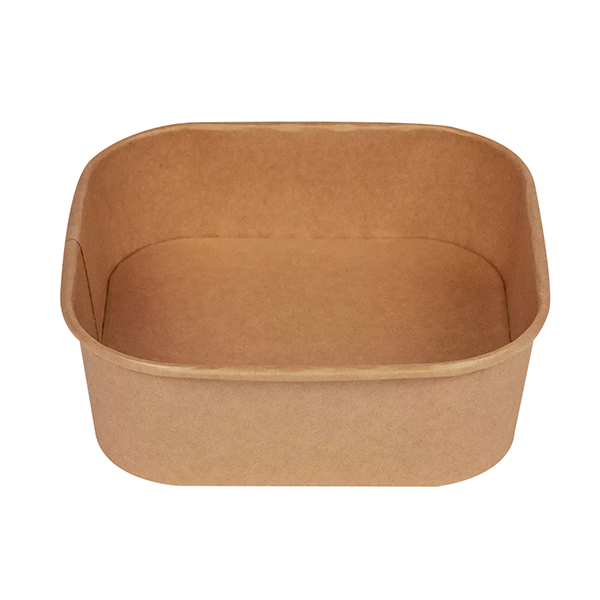 Bowl quadrata - 900ml - 17 x 17 cm - avana - Signor Bio - conf. 50 pezzi