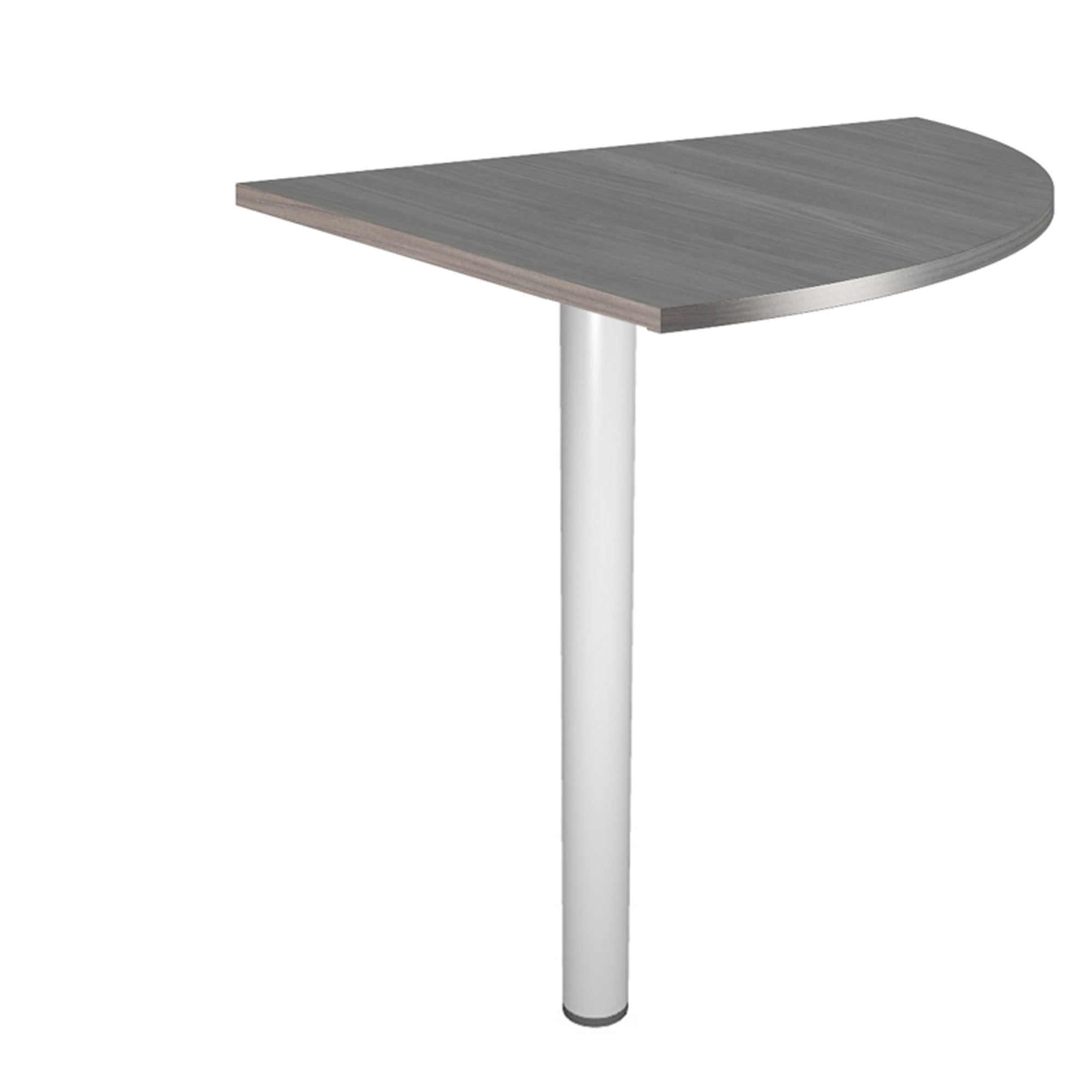 Raccordo angolare 90° per scrivanie Easy - 80 x 80 cm - frassino toscano/grigio cromato
