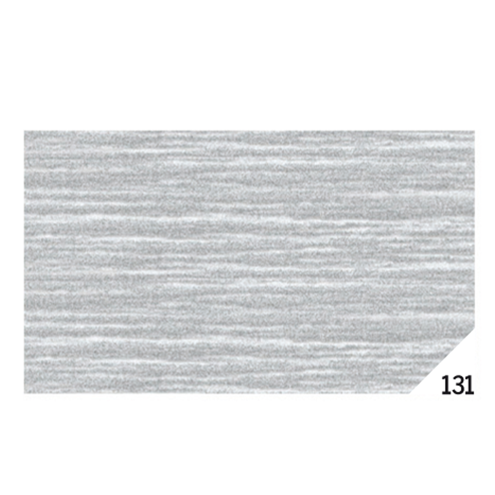 Carta crespa - 50 x 150 cm - 80 gr - argento metal 131 - Rex Sadoch - conf.10 rotoli